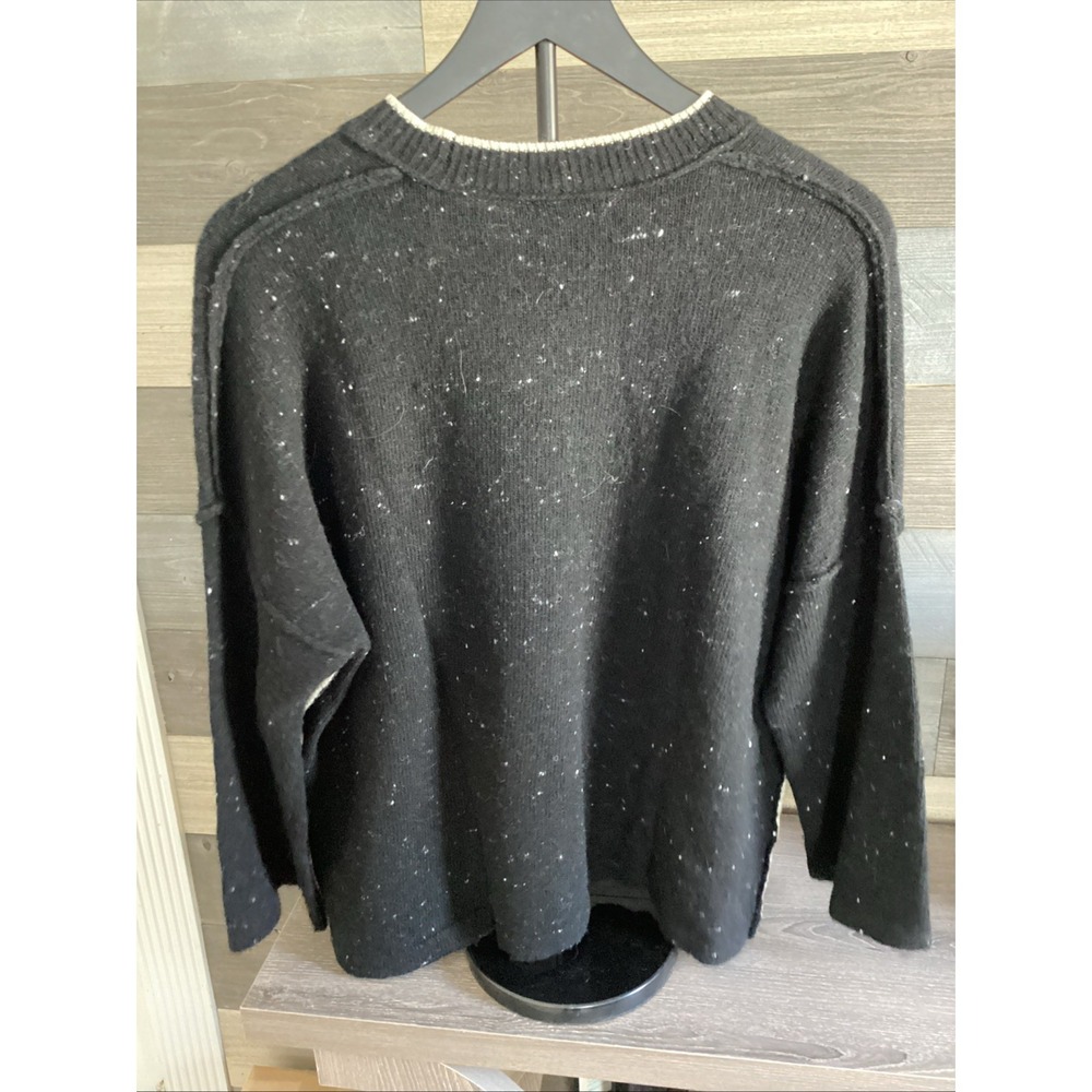 Zacket & Plover Donegal Pocket Sweater In Black With Lambswool Blend Size M - Picture 7 of 8